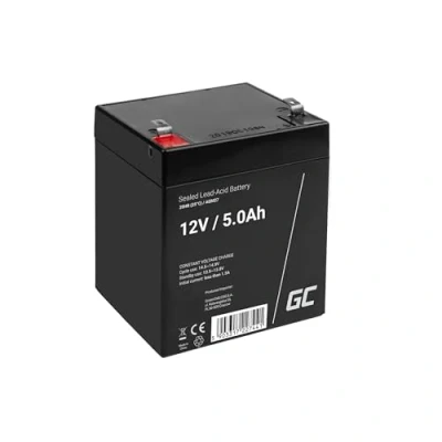 Abbildung von Green Cell® AGM 12V 5Ah Akku VRLA Blei Batterie Bleiakku Ersatzakku Gelakku Akkubatterie Zyklenfest Unbemannt Spielzeug Elektro Alarm Notstrom Kinderfahrzeuge Kinder Quad