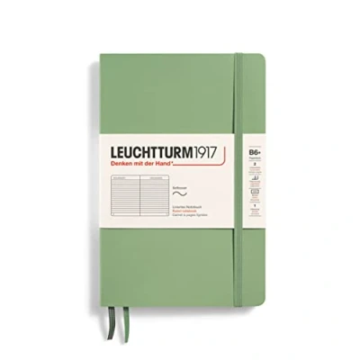 Abbildung von LEUCHTTURM1917 363933 Notizbuch Paperback (B6+), Softcover, 123 nummerierte Seiten, Salbei, Liniert