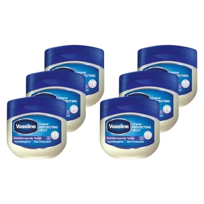 Abbildung von Vaseline Original Hautschutz, Hautpflege bei rissiger, trockener Haut und Ekzemen 6 x 50 ml