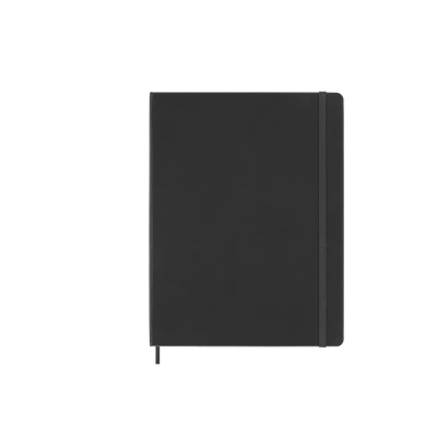Abbildung von Moleskine Klassisches Kariertes Notizbuch Hardcover mit Elastischem Verschlussband Farbe Schwarz Größe A4 19 x 25 cm 208 Seiten