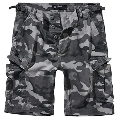 Abbildung von Brandit BDU Ripstop Shorts, Farbe: Grey camo, Größe: 3XL