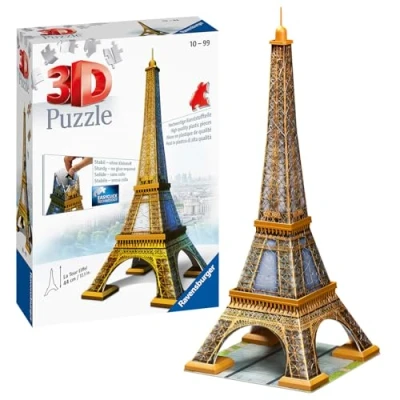 Abbildung von Ravensburger Kinderpuzzle 12556 Herz Eiffelturm 3D Puzzle Bauwerke, 216 Teile, /