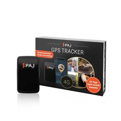 Abbildung von PAJ GPS Allround Finder 4G Tracker für Auto, Motorrad, Fahrzeuge, Kinder, Senioren &amp; Demenz Sprachnachrichten Echtzeit Ortungsgerät mit SOS Notrufknopf bis 40 Tage Akkulaufzeit