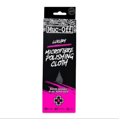 Abbildung von Muc Off Premium Mikrofasertuch Hochwertiges Weiches Putztuch zum Reinigen und Polieren von Fahrrad Motorrad Fängt Schmutz Effektiv ein Absorbiert Wasser Gegen Kratzer Zubehör