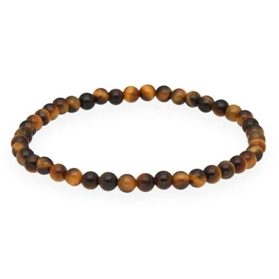Abbildung von Lebensquelle Plus Mini Kugelarmband 4mm Hochwertiges Edelsteinarmband (Tigerauge)