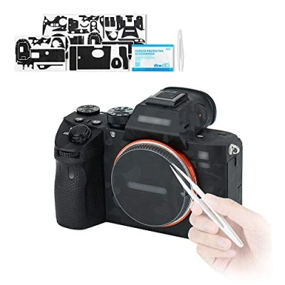 Abbildung von KIWIFOTOS Anti Kratzschutz Aufkleber für Sony Alpha A7 III A7R / A7III A7RIII Kamera rutschfeste Abdeckfolie