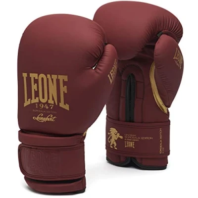 Abbildung von Leone 1947 GN059 Boxhandschuhe Unisex Erwachsene, Bordeaux, 12 OZ