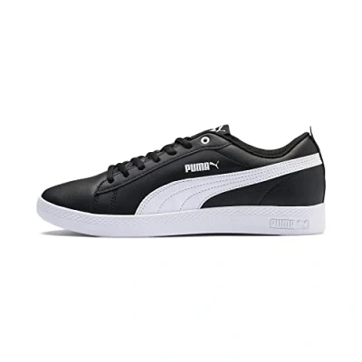 Abbildung von Puma Damen Smash Wns v2 L Low Top Trainer, Black White, 42.5 EU