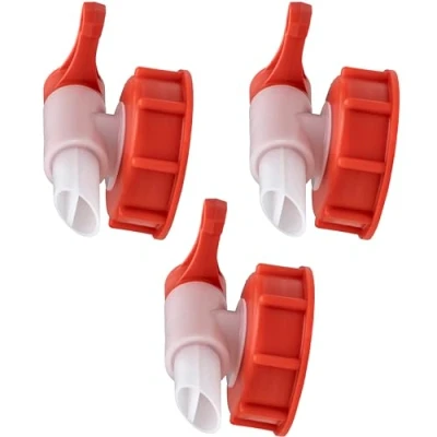 Abbildung von ISOLATECH SABEU Fluxx 3Stk. AH 23/51 HF Auslaufhahn für 5L und 10L Kanister mit DIN 51 Gewinde außen 54,8mm Auslauftülle 23mm Abfüllen ohne Gluckern
