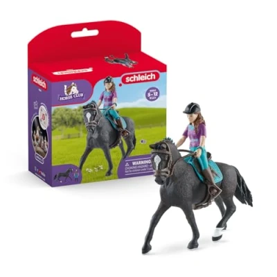 Abbildung von schleich 42541 HORSE CLUB Lisa und Storm, 10 Teile Spielset mit Pferde Figur vollbeweglicher Mädchenfigur, Spielzeug für Kinder ab 5 Jahren