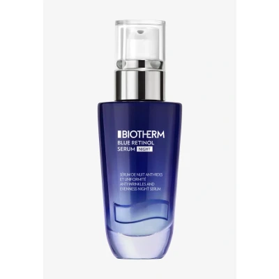 Abbildung von Biotherm Blue Retinol Resurface + Repair Night Serum, regenerierendes Gesichtsserum für die Nacht, mit und Hyaluron, Anti Aging ein verbessertes gestrafftes Hautbild, 30 ml