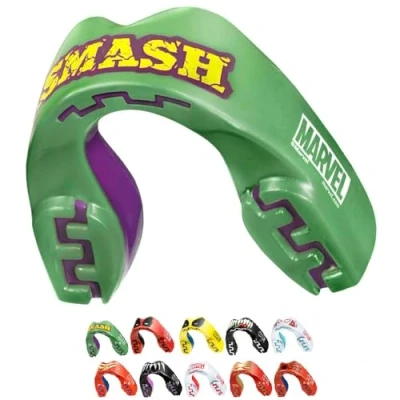 Abbildung von Marvel The Hulk Sport Zahnschutz Erwachsene und Kinder Mundschutz Für alle Vollkontakt Sportarten einschließlich Rugby, MMA, Kampfsport, Kickboxen, Judo, Hockey &amp; Boxe