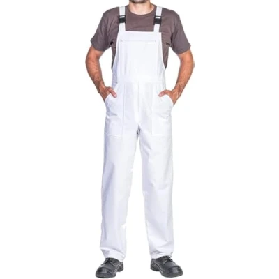 Abbildung von ProWear Arbeitslatzhose Herren Arbeitshose Latzhose, Weis, Gr. L