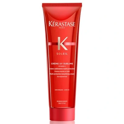 Abbildung von Kérastase Leave in Sonnenschutz Für jedes Haar, mehr Glanz, Geschmeidigkeit und weniger Frizz, Crème UV Sublime Creme, Soleil, 150 ml
