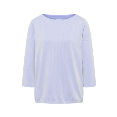 Abbildung von Cecil Gestreiftes Langarmshirt, Damen, Größe: Medium, Blau