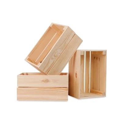 Abbildung von PINEEA Holzkiste Klein Weinkisten Holz Deko Holzkisten Weinkiste Holzbox Obstkiste Vintage Kiste Natur 30x20x15