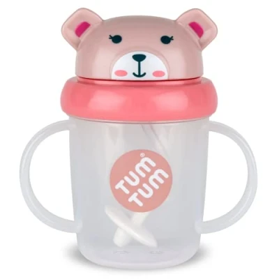 Abbildung von TUM Tippy Up Free Flow Schnabeltasse (ohne Ventil), für Kleinkinder, 200 ml, BPA frei (Betsy Bear S3)