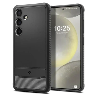 Abbildung von Spigen Rugged Armor Hülle Kompatibel mit Samsung Galaxy S24 Schwarz