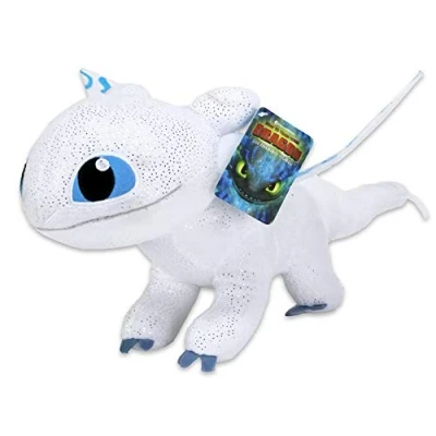 Abbildung von Toothless Night Fury 40cm Drachenzähmen leicht gemacht 3 Schwarz Plsch Films How to Tran Your Dragon Original leuchtet im Dunkeln