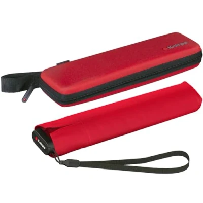 Abbildung von Knirps Taschenschirm US.050 Ultra Light Slim Manual im Etui red