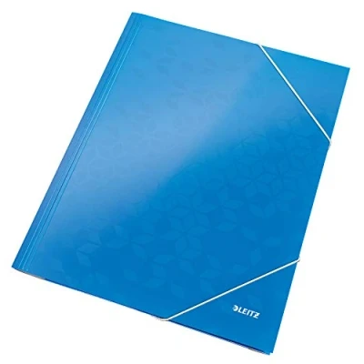 Abbildung von Leitz 39820036 Eckspannermappe WOW A4 blau metallic