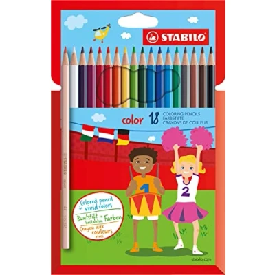 Abbildung von Buntstift STABILO color 18er Pack mit 18 verschiedenen Farben inkl. 3 Neonfarben