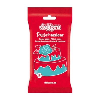 Abbildung von Dekora Kuchendeko Fondant Himmelblau Tortenfondant Zuckerpaste für Torten und Cupcakes Rollfondant die Herstellung aller Arten von Dekorationen Einfaches Formen 250 g