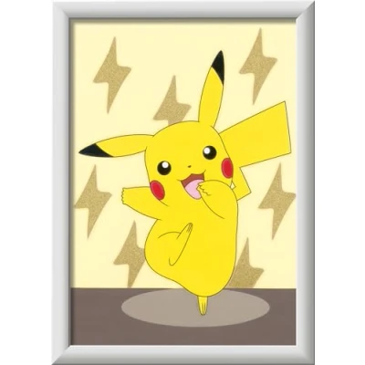 Abbildung von Ravensburger CreArt 20084 Pikachu Malen nach Zahlen Pokémon für Kinder ab 7 Jahre