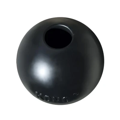 Abbildung von KONG Extreme Ball Hundespielzeug aus Robustem Kautschuk Für Besonders Kräftiges Kauen, Schwarz Mittelgroße/Große Hunde