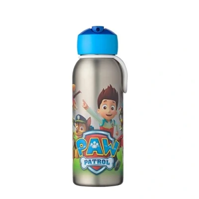 Abbildung von Mepal Thermoflasche Flip Up Campus Isolierte Trinkflaschen für Kinder Edelstahl Thermosflasche 9 Stunden heiß &amp; 12 kalt BPA frei 350 ml Paw Patrol