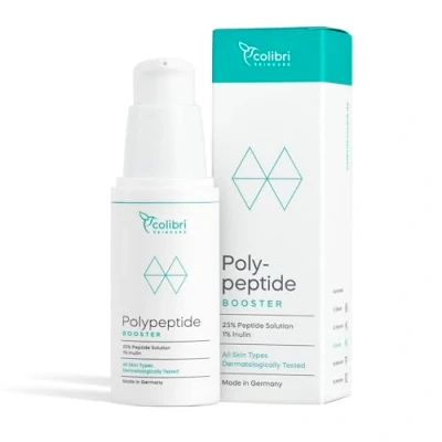 Abbildung von colibri skincare Polypeptide Booster 30ml Peptide Serum, Falten weg Soforteffekt, Sichtbare Faltenreduzierung mit der Creme, Stirnfalten &amp; Zornesfalte Pflege