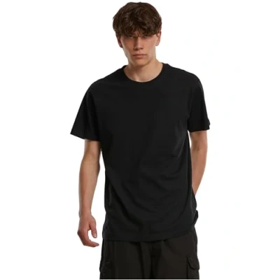 Abbildung von Build Your Brand Herren T Shirt Round Neck, black, M