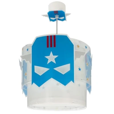 Abbildung von Dalber Hängeleuchte Blue Hero, weiß/blau, Ø 26 cm, E27