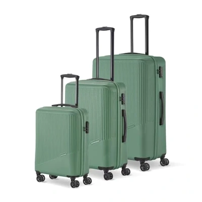 Abbildung von Travelite Bali 4w L/M/S Grün Koffer mit 4 Rollen Kofferset