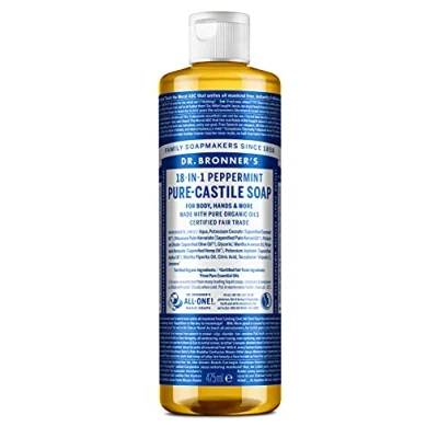 Abbildung von Dr Bronner&#039;s Peppermint Castile Fl?ssigseife, 473 ml