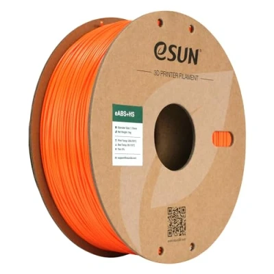 Abbildung von eSUN ABS+ Filament 1.75mm, ABS+HS Hochgeschwindigkeits 3D Drucker Schnelligkeit ABS Plus, Maßgenauigkeit +/ 0.03mm, 1KG Spule (2.2 LBS) für High Speed Drucker,Orange