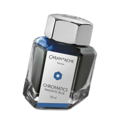 Abbildung von Caran d&#039;Ache 8011.149 Tinten und Refills Tintenfass Magnetic 50 ml Blau
