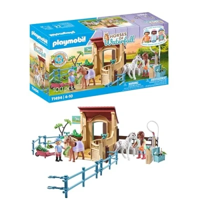Abbildung von PLAYMOBIL Horses of Waterfall 71494 Reitstall, aufregende Reitabenteuer auf der Ranch, mit vielfältigem Zubehör, detailreiches Spielzeug für Kinder ab 4 Jahren