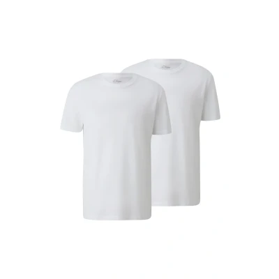Abbildung von s.Oliver 2 PACK Tshirt basic, Herren, Größe: Small, Weiß