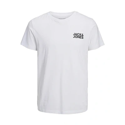 Abbildung von Jack &amp; Jones Jjecorp LOGO SS O NECK NOOS Tshirt print, Herren, Größe: XS, White