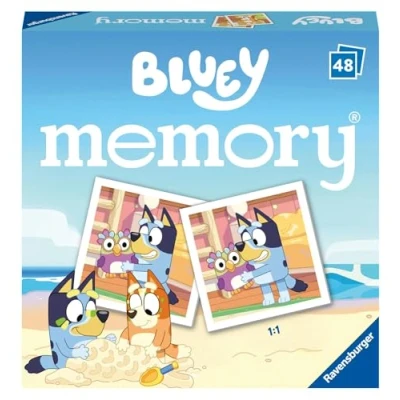 Abbildung von Ravensburger Bluey Mini Memory Matching Picture Snap Pairs Game for Kids Age 3 Years and Up