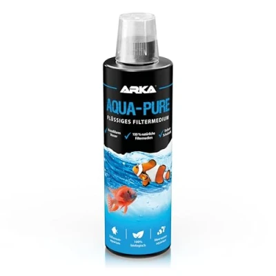 Abbildung von Wasserklärer Aquarium 473 ml ARKA Aqua Pure Entfernt Trübungen sichtbar Für kristallklares Wasser in Süß &amp; Meerwasseraquarien Biologisch mit Filterbakterien Pflanzensicher