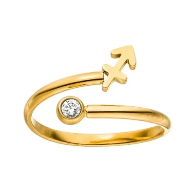 Abbildung von Purelei® Sternzeichen Ring Aquarius (Silber) Wasserfester Damenring aus langlebigem Edelstahl Verstellbare Ringe von Größe 50 bis 60 Modeschmuck für deinen individuellen Look
