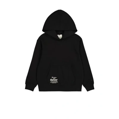 Abbildung von Champion Legacy Emotional Dance G (405013) Ultraleichtes, weiches, kompaktes Fleece Kapuzenpullover (240 g), Schwarz (NBK), 34 Jahre (XXS), Mädchen FW24