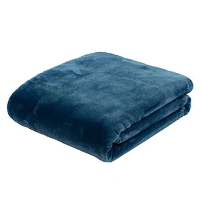 Abbildung von Gözze Premium Cashmere Feeling Wohn und Kuscheldecke, 500 g/m², 130 x 170 cm Blau