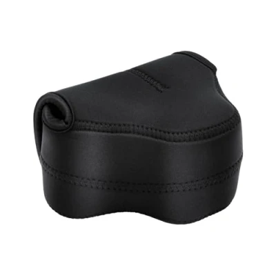 Abbildung von JJC Kameratasche Neopren für Fujifilm X100V X100T Lumix G100 G110 Kameras, x T30/XT30II mit 18mm or 15 45mm Objektiv Olympus E M10 II + 14 42mm Kameras Objektivgrößen bis 127 85 84 mm