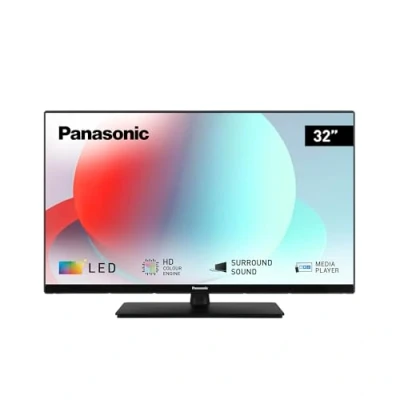 Abbildung von Panasonic TS 32N30AEZ, N30 Serie 32 Zoll HD LED TV, 2024, USB Media Player, hoher Kontrast, Triple Tuner, HDMI, Wandmontageoption, dünner Rahmen, für EIN außergewöhnlich visuelles Erlebnis