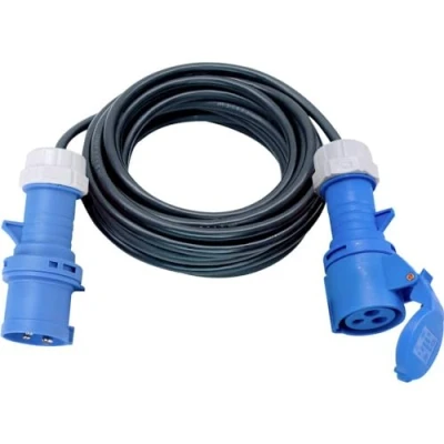 Abbildung von Brennenstuhl CEE Verlängerungskabel 10m H07RN F 3G1,5 (CEE Kabel mit Stecker und Kupplung Verschlussklappe, für ständigen Einsatz im Außenbereich IP44, Made in Germany)