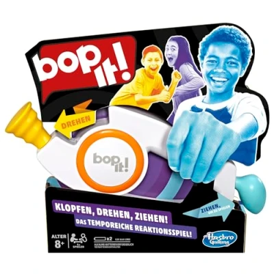 Abbildung von Hasbro Gaming Bop It Elektronisches Spiel, Familienspiele für Partys und Spieleabende, Einzel oder Multiplayer Modus, Spaß mit Freunden Familie, Partyspiel Kinder ab 8 Jahren