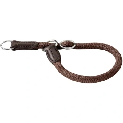 Abbildung von HUNTER Freestyle Dressurhalsung, Hundehalsband, Zugstopper, robust, wetterfest, 55 (L), braun